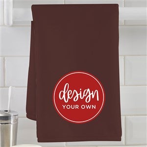 Design Your Own Personalized Hand Towel- Brown - 41318-BR