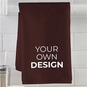 Design Your Own Personalized Hand Towel- Brown - 41318-BR