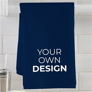 Design Your Own Personalized Hand Towel- Navy Blue - 41318-NB