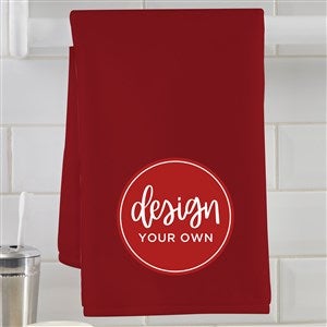 Design Your Own Personalized Hand Towel- Burgundy - 41318-BU