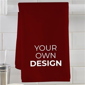 Design Your Own Personalized Hand Towel- Burgundy - 41318-BU