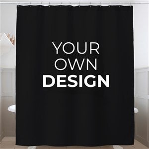 Design Your Own Personalized Shower Curtain- Black - 41320-BL