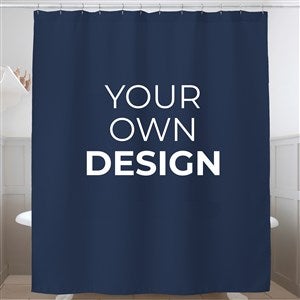 Design Your Own Personalized Shower Curtain- Navy Blue - 41320-NB