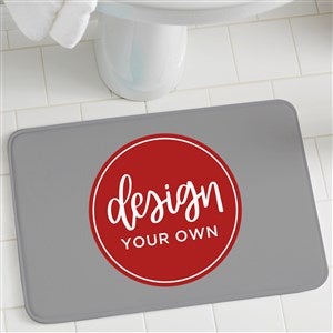 Design Your Own Personalized Bath Mat- Grey - 41321-GR