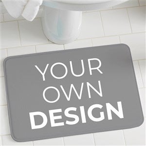 Design Your Own Personalized Bath Mat- Grey - 41321-GR