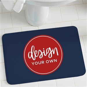 Design Your Own Personalized Bath Mat- Navy Bue - 41321-NB