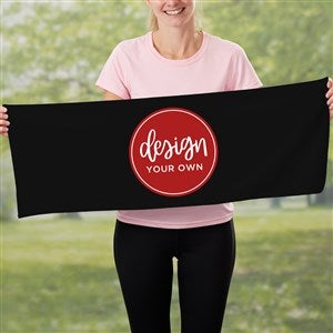 Design Your Own Personalized Cooling Towel- Black - 41330-BL