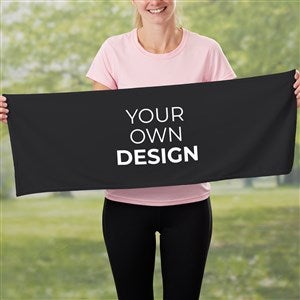 Design Your Own Personalized Cooling Towel- Black - 41330-BL