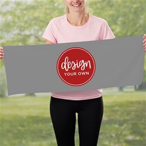 Design Your Own Personalized Cooling Towel- Grey - 41330-GR