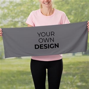 Design Your Own Personalized Cooling Towel- Grey - 41330-GR