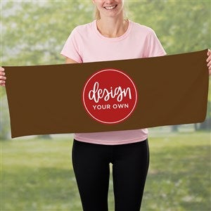 Design Your Own Personalized Cooling Towel- Brown - 41330-BR