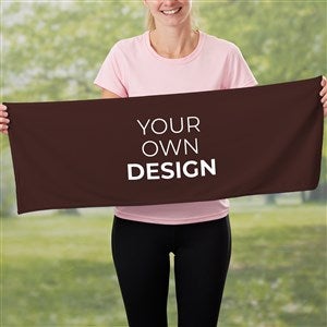 Design Your Own Personalized Cooling Towel- Brown - 41330-BR