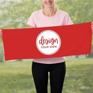 Design Your Own Personalized Cooling Towel- Red - 41330-R