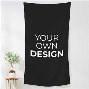 Design Your Own Personalized 35x60 Wall Tapestry- Black - 41333-BL