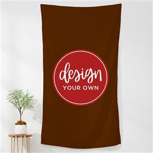 Design Your Own Personalized 35x60 Wall Tapestry- Brown - 41333-BR