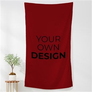 Design Your Own Personalized 35x60 Wall Tapestry- Burgundy - 41333-BU