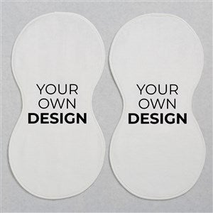 Design Your Own Personalized Burp Cloths - Set of 2- White - 41345-W