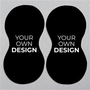 Design Your Own Personalized Burp Cloths - Set of 2- Black - 41345-BL