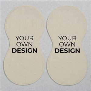 Design Your Own Personalized Burp Cloths - Set of 2- Tan - 41345-T