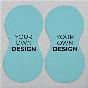 Design Your Own Personalized Burp Cloths - Set of 2- Baby Blue - 41345-BB