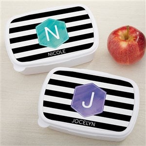 Modern Stripes Personalized Lunch Box - 41355