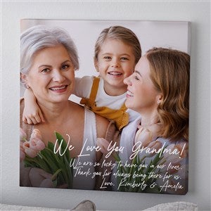 Photo Expression For Her Personalized Canvas Print - 12quot; x 12quot; - 41406-12x12