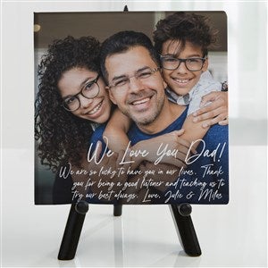 Photo Expression For Him Personalized Canvas Print - 8" x 8" - 41420-8x8