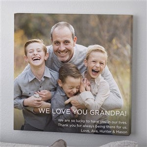 Photo Expression For Him Personalized Canvas Print - 16 x 16 - 41420-16x16