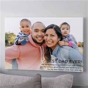 Photo Expression For Him Personalized Canvas Print - 24 x 36 - 41420-24x36