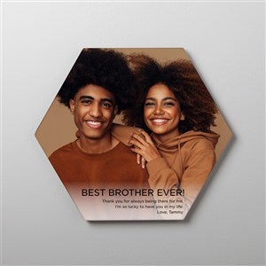 Photo Expression For Him Personalized Photo Tile- Hexagon 8x9 - 41422-H