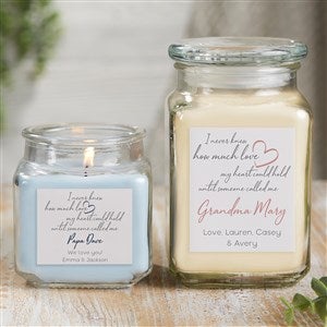 Grandparent Love Personalized 10 oz. Linen Candle Jar