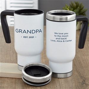 Grandma  Grandpa Established Personalized 14 oz. Commuter Travel Mug - 41467