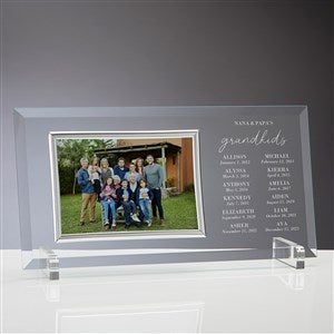 Grandchildren Birthdate Personalized Glass Picture Frame - 41486
