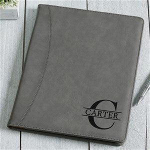 Personalized Black & Silver Business Card Case - Namely Yours