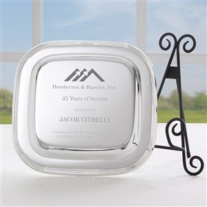 Personalized Logo Silver Tray - 41550