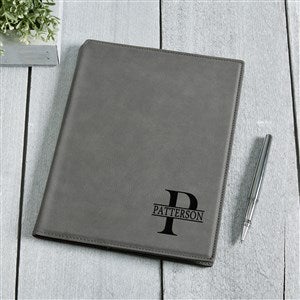 Namely Yours Personalized Junior Padfolio- Charcoal - 41551-C