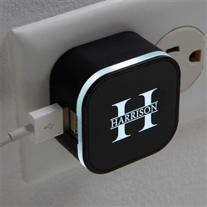 Namely Yours Personalized LED Triple Port USB Charger - 41553