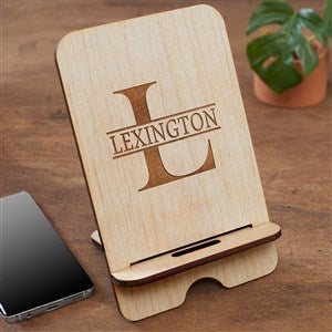 Namely Yours Personalized Wooden Phone Stand- Whitewash - 41556-W