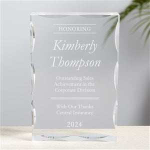 Performing with Excellence Personalized Keepsake Block - 41558