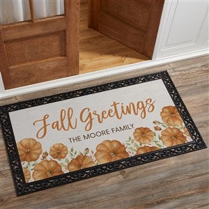 Seasonally Script Personalized Fall Doormats - Oversized - 41587-O