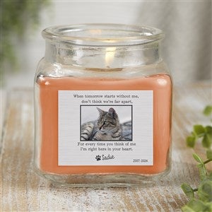 Pet Memorial Personalized 10 oz. Pumpkin Spice Candle Jar - 41634-10WCC