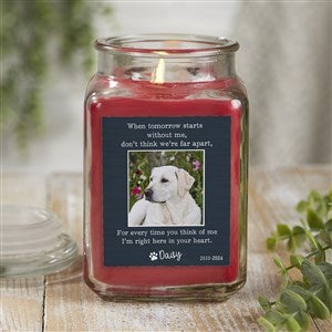 Pet Memorial Personalized 18 oz. Cinnamon Spice Candle Jar - 41634-18CS