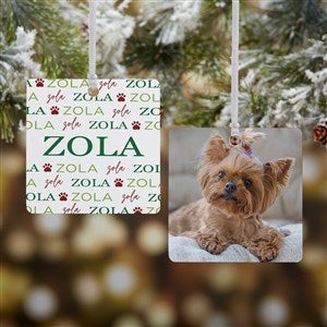 Pawfect Pet Personalized Ornament- 2.75 Metal - 2 Sided - 41635-2M