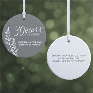 Retirement Personalized Ornament- 2.85quot; Glossy - 2 Sided - 41636-2S