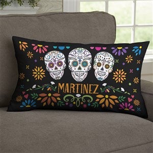 Day of the Dead Personalized Lumbar Throw Pillow - 41643-LB