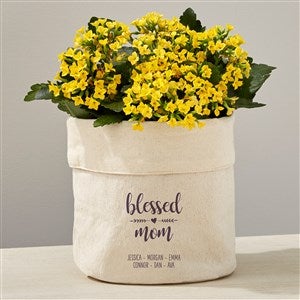Blessed Personalized Canvas Flower Planter- 7x7 - 41704