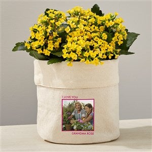 Personalized Photo Canvas Flower Planter - 7x7 - 41707