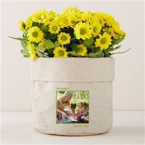 Personalized Photo Canvas Flower Planter - 5x6 - 41707-S