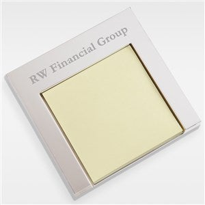 Engraved Silver Post-It® Holder For Office - 42297
