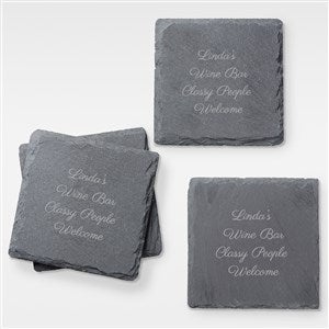 Engraved Message For Her Slate Coaster Set - 42324